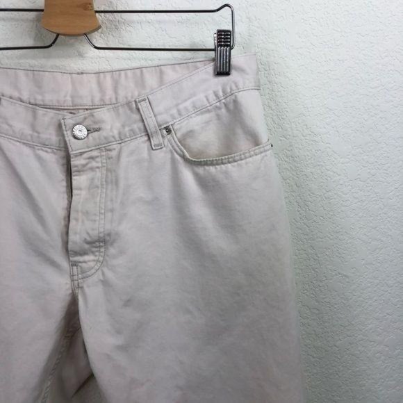 Helmut Lang Masc LoDrainpipe Button Fly Jeans Whit - Picture 6 of 14